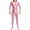 Pink, variant on Wyobmus Men's Oil Shiny Tights Full Bodysuit Footed Metallic Glossy Jumpsuit Long Sleeve Shapewear Gray