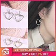 thumbnail image 2 of Pendientes colgantes de corazón hueco Yashi dorado y plateado para mujer, 2 of 5