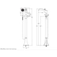 thumbnail image 2 of Pfister Lg61rh Rhen Free Standing Tub Filler - Gold, 2 of 6