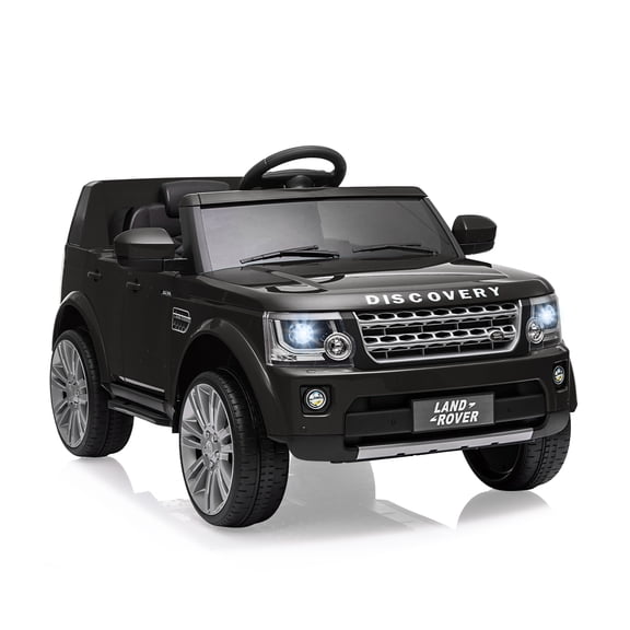 Licensed Land Rover 2-Seater 12V/24V Electric Ride-On Car for Kids Ages 3-8 - Dual Drive, Remote Control, MP3, wireless, LED Lights, Shock Absorbers, Hood Storage, Adjustable Speeds - Black