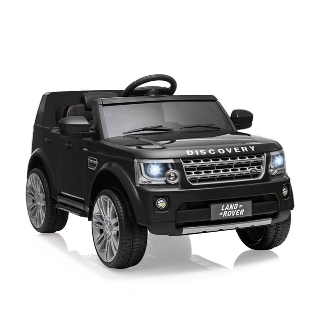 Coche eléctrico para niños 12V, juguete para montar 4.5 MPH para edades 3-8, con control remoto parental, reproductor de música, MP3, luces LED (negro)