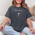 thumbnail image 2 of Je.sus Saves Cross Subtle Christian Minimal Religious Faith T-Shirt, Men's And Women's Graphic Tee 100% Cotton by TBun, Full Sizes S-5XL, 2 of 5