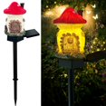 thumbnail image 1 of Luces solares de setas al aire libre, decoración de jardín, luces decorativas de estaca de jardín con energía solar para exteriores, pasarela, patio, patio (rojo), 1 of 5