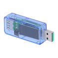 thumbnail image 3 of Probador USB Pantalla LCD digital Probadores de cargador USB Detector voltímetro para AndroidTransparente Azul, 3 of 8