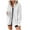 White, variant on IROINNID Women's Casual Jacket Solid Color Long Sleeve Leisure Button Coat Recreational Cardigan Tops, White