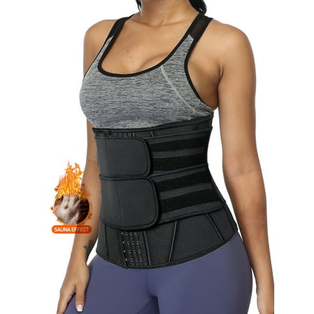 

MISS MOLY Waist Trainer for Women Workout Neoprene Sauna Sweat Body Shaper Adjustable Back Support Girdle