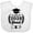 AA-White, variant on Inktastic Class of 2038 Grad with Diploma and Graduation Cap Boys or Girls Baby Bib
