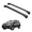 Black, variant on ERKUL Roof Rack Cross Bars for Toyota RAV4 2013-2018 | Aluminum Crossbars with Anti Theft Lock for Rooftop | Compatible with Raised Rails - Silver