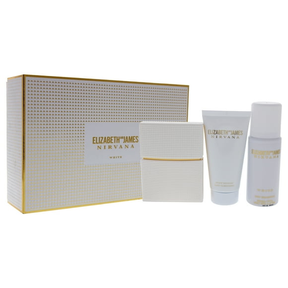 Nirvana White by Elizabeth and James for Women - 3 Pc Gift Set - 1oz EDP Spray, 1.7oz Body Lotion, 1.3oz Dry Shampoo
