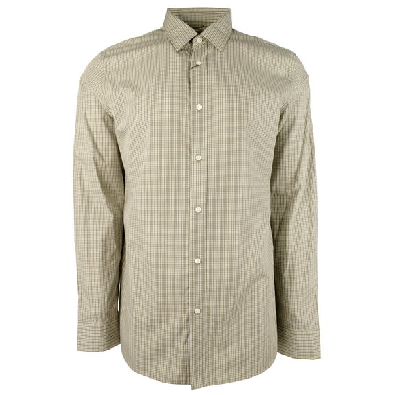 Men's Cotton Classic Fit Long Sleeve Shirt SOlv Medium