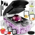thumbnail image 1 of Picadora de verduras Fullstar con espiralizador, recipiente con 4 cuchillas, 1 of 6