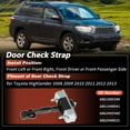 thumbnail image 2 of Correa de Verificación de Puerta Delantera Izquierda/Derecha Única para Toyota Highlander 2008-2013 Limitador de Detener Puerta 686100E040/686200E040 Lado del Conductor/Pasajero, 2 of 7