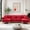 Red, variant on Wiilayok U Shaped Sectional Sofa,Velvet Modular 4 Seat Sofa Couch,114 inch L-Shaped Couch Set with Chaise Lounge, Ottoman& Pillows for Living Room,Red