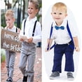 thumbnail image 7 of Child Kids Suspenders Bow Tie for Boys and Girls Adjustable Elastic Classic Accessory Sets Age 1 to 13 Year, 7 of 7