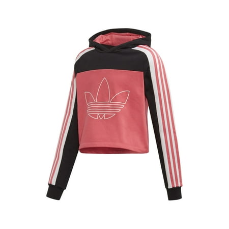 Adidas Originals Sprt Bb Hoodie Girls Sweaters Size L, Color: Black/Real Pink