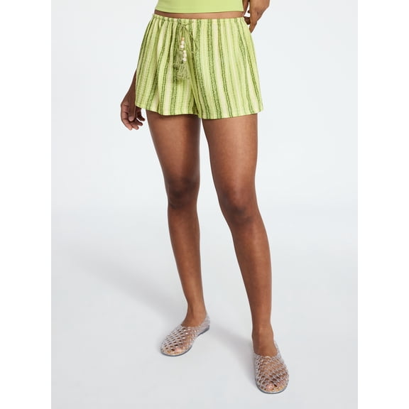 No Boundaries Cotton Pull On Shorts, 2" Inseam, Women's XXS-XXL