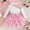 Pink, variant on Zecgelong Girls Outfits Sets Toddler Summer Casual Top With Layered Skirt Breathable Outfit For Baby 1 4 Years Comfortable Playwear Girls 3 Piece Sets Age 12-18 Months