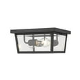 thumbnail image 5 of Z-Lite 568F-BK Beacon 6-Inch 3 Light Dimmable Mount Ceiling Light, Black, 5 of 6