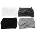 thumbnail image 1 of Minkissy 4pcs Boho Wide Headbands Fabric Head Wraps For Women Workout Style, 1 of 6