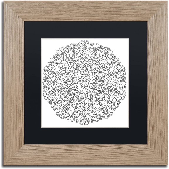 Trademark Fine Art "Mixed Coloring Book 20" Canvas Art by Kathy G. Ahrens, Black Matte, Birch Frame