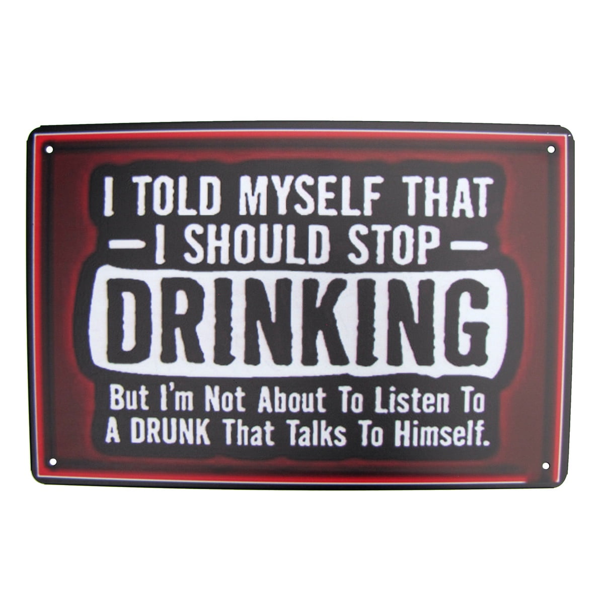 No Working During Drinking Sign PHOTO Bar Liquor Pub Funny Beer Mancave Decor 