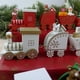thumbnail image 4 of Wosthever Decoración navideña para el hogar 4 nudos tren de Navidad pintado de con Santa juguetes para niños adorno Navidad 2022 regalo Kits de decoración para fiestas ocho, 4 of 6
