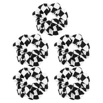 FRCOLOR 5 Pcs Checkered Scrunchies Hair Styling Accessories Ring