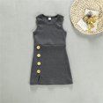 thumbnail image 2 of Toddler Girls Patchwork Solid Ribbed Princess Dress Clothes Outfits For Kids Vêtements Pour Enfants Size 3-4T, 2 of 6