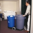 thumbnail image 2 of Rubbermaid Commercial, RCP263273, Heavy-Duty Recycling Container, 1, Blue, 32 Gal, 2 of 5
