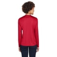 thumbnail image 2 of The Team 365 Ladies' Zone Performance Long-Sleeve T-Shirt - SPORT RED - S, 2 of 2