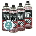 thumbnail image 1 of Chef Master Butane Fuel Canister 4 x 8oz. - Butane Fuel Refill for Kitchen Torch, Portable Gas Stove, Butane Camp Stove, Ideal for Picnic, Outdoor Cooking & Grilling, Camping Essentials - Model 90340, 1 of 4