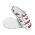 thumbnail image 3 of Fotbe Retro Train Pattern Women's Fuzzy Curly Fur Memory Foam Loafer Slippers Indoor Outdoor Slippers Winter Home Shoes-40/41, 3 of 7