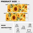 thumbnail image 2 of 2 Panels Yellow Sunflower Curtain Valance for Windows, Retro Rustic Floral Plants Rod Pocket Short Window Treatment Decor Drapes for Kitchen, Bathroom, 54" X 18", 2 of 6