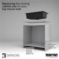 thumbnail image 5 of Karran Usa QTWS-875-BL Top Mount 33" Large Single Bowl Quartz/Granite Workstation Kitchen, 5 of 7