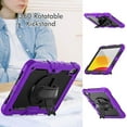 thumbnail image 3 of REQO Heavy Duty Protective Tablet Case for iPad 11th A16 2025/10th 10.9" 2022, 3 in 1 Rainbow Colors Shockproof Silicone Cover with Pencil Holder,Shoulder Strap,Hand Strap, 3 of 7