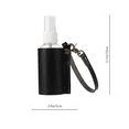 thumbnail image 2 of ifundom Small Travel Bottles Key Chain Holder Black Pu 1 Set, 2 of 8