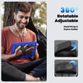 thumbnail image 6 of Dteck Full Body Case for iPad Air 13 inch 2025/2024,Shockproof 3-Layer Protection Case with Screen Protector 360° Rotating Stand Built-in Pencil Holder Cover with Hand/Shoulder Strap,Blue, 6 of 7