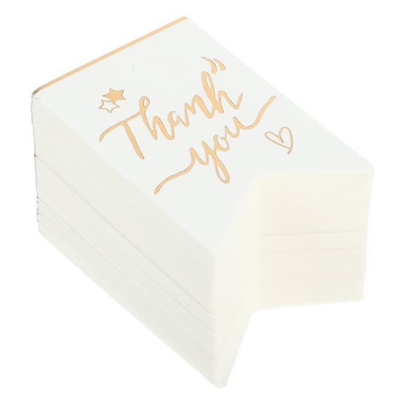 WORGEOUS  100 Pcs Thank You Labels for Thanksgiving Tag Hangtag Bride