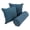 Blue, variant on Blazing Needles Double-corded Solid Twill Throw Pillows with Inserts (Set of 3)