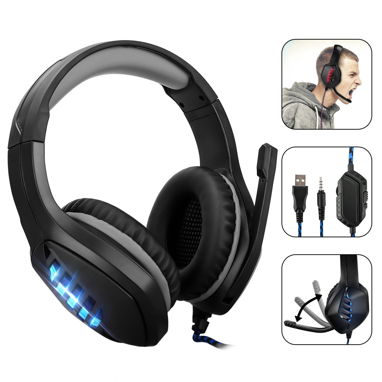 Gaming Headphones for Xbox One PS4, Nintendo Switch Headset Xbox One Headset w/ Noise