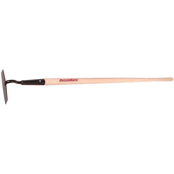 Razor-Back 67126 Nursery and Beet Hoe with Wood Handle, 6 in W Blade, 3-1/2 in L Blade, Hardwood Handle