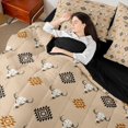 thumbnail image 5 of Manfei Western Cow Skull Full Size Bedding Sets, Bohemian Aztec Full Size Bed in a Bag, Beige Black, Black Reversible 7pcs, 5 of 6