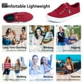 thumbnail image 5 of JENN ARDOR Women's Canvas Sneakers Low Top Slip-on Classic Casual Shoes Flats, 5 of 9