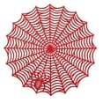 thumbnail image 2 of Lace Spider Web Tablecloth for Halloween Round Table Decoration 15 Inch, 2 of 9