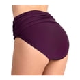 thumbnail image 3 of Women's Swim Bikini Bottom Ruched Soft Cozy Retro Knickers Athletic Swimsuit, 3 of 5