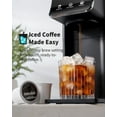 thumbnail image 6 of Hot Iced Coffee Maker, K-Cups Ground Coffee, Single-Serve Brewer with Bold Setting, Reusable Filter, Travel Mug Friendly, Compact Quick Brew, Black, 6 of 7