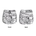 thumbnail image 3 of Yiaed Country Farm Scene Print Women's Running Shorts with Liner 3 Zipper Pockets Elastic Workout Athletic Gym Yoga Shorts-XX-Large, 3 of 7