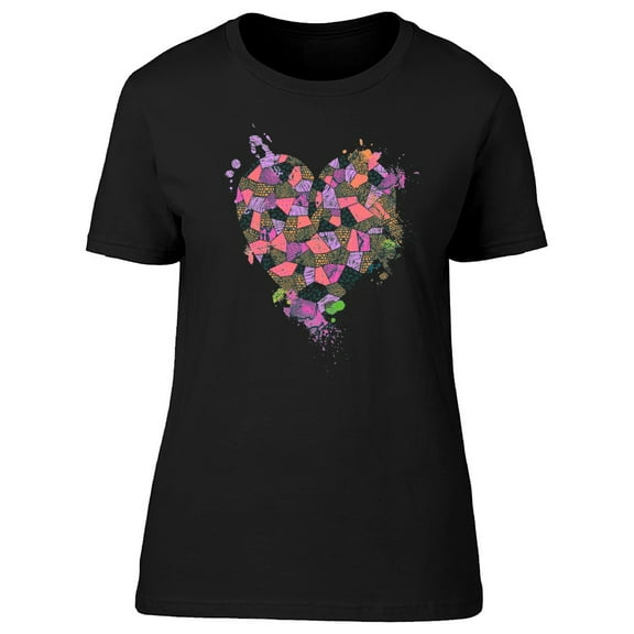 Shattered Heart Artwork Tee Women's -Image by Shutterstock