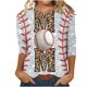 thumbnail image 2 of Fiudx Ofertas Del Día Blusa Holgada con Estampado de Pascua y Cuello Redondo Retro de Manga Tres Cuartos a La Moda para Mujer, 2 of 4