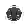 thumbnail image 3 of Motorcycle Foot Support Pad Aluminum Alloy Pedal Motorcycle Bike Side Support Frame Seat Cushion, 3 of 6
